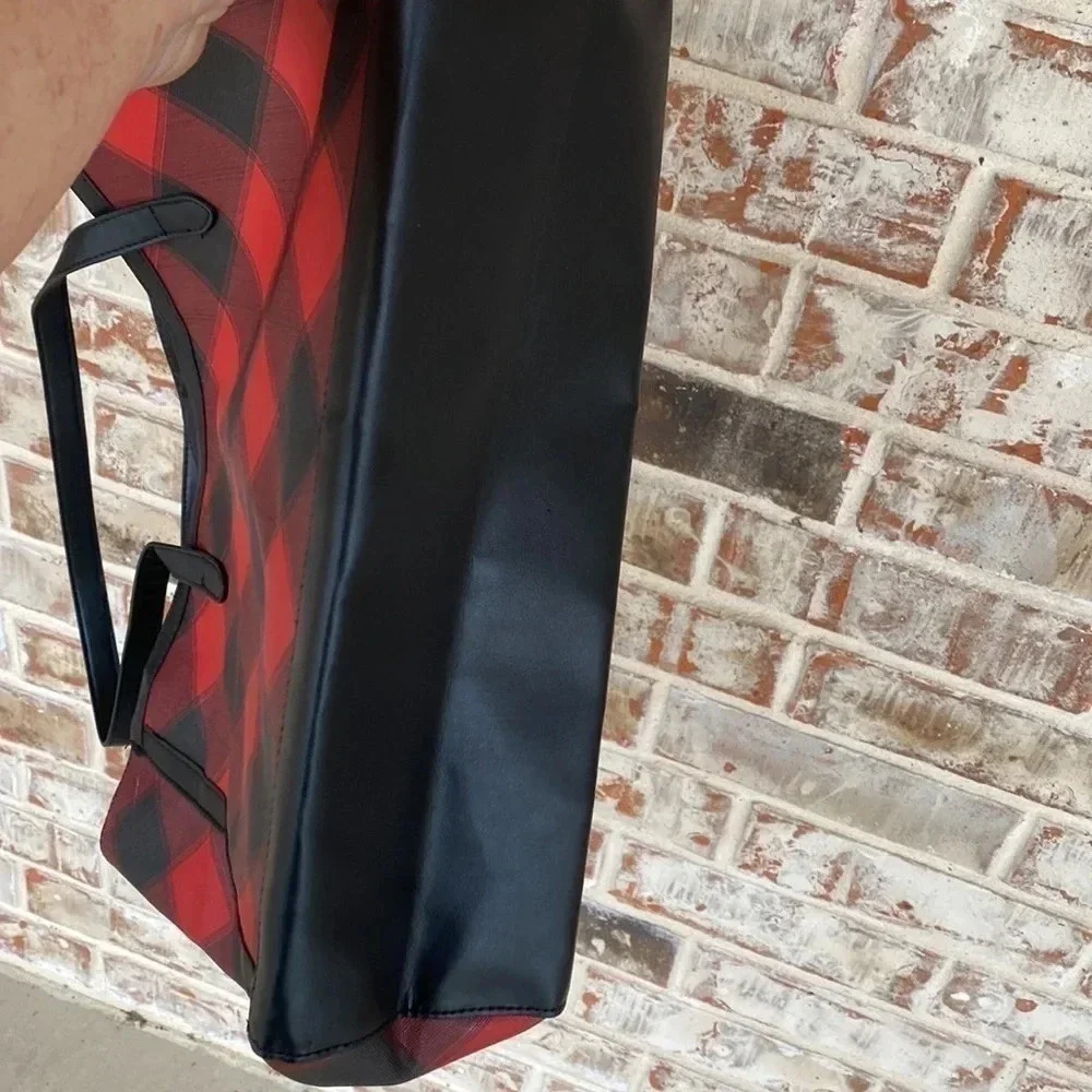 Victoria’s‎ Secret Red And Black Plaid Tote Bag
